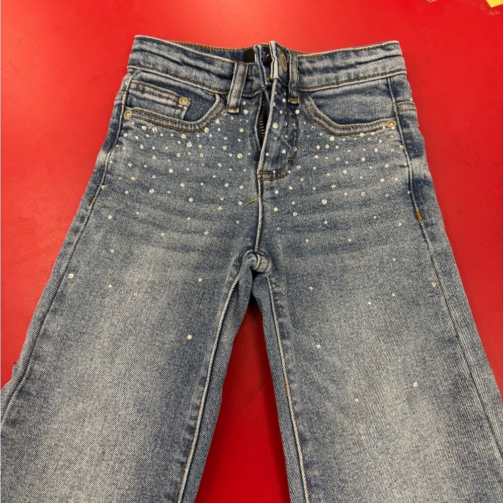 Molo Kids Blue Jeans with Stud Accents